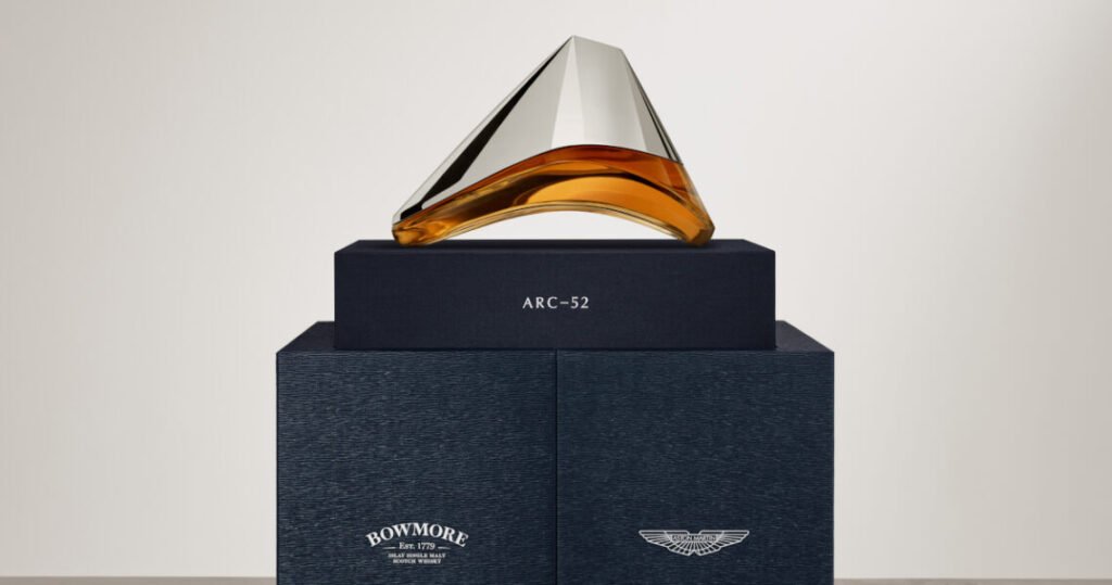 Bowmore Arc 52 One of the oldest Bowmore whiskies in beautiful Aston Martin design